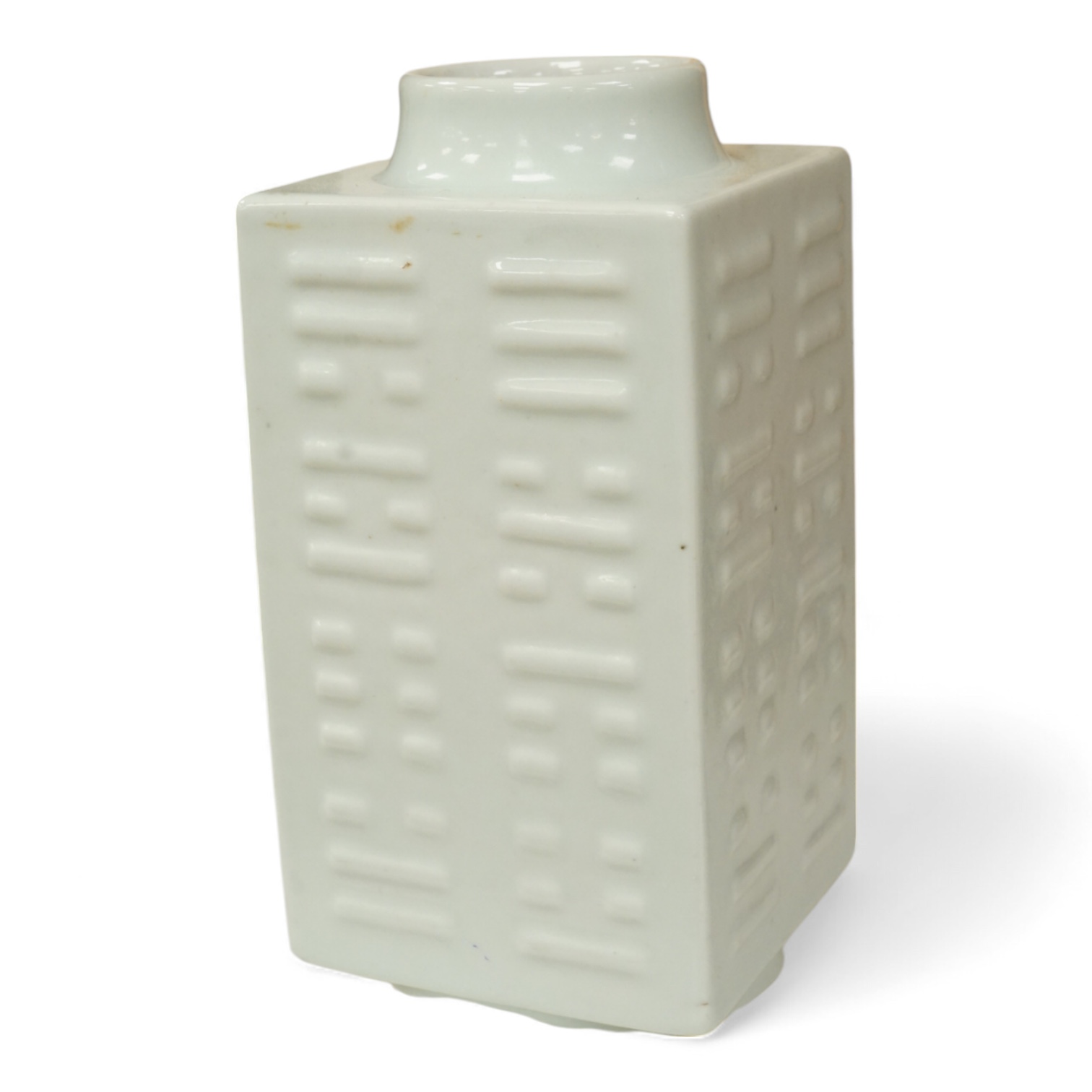 A Chinese celadon glazed cong Vase, 28cm high